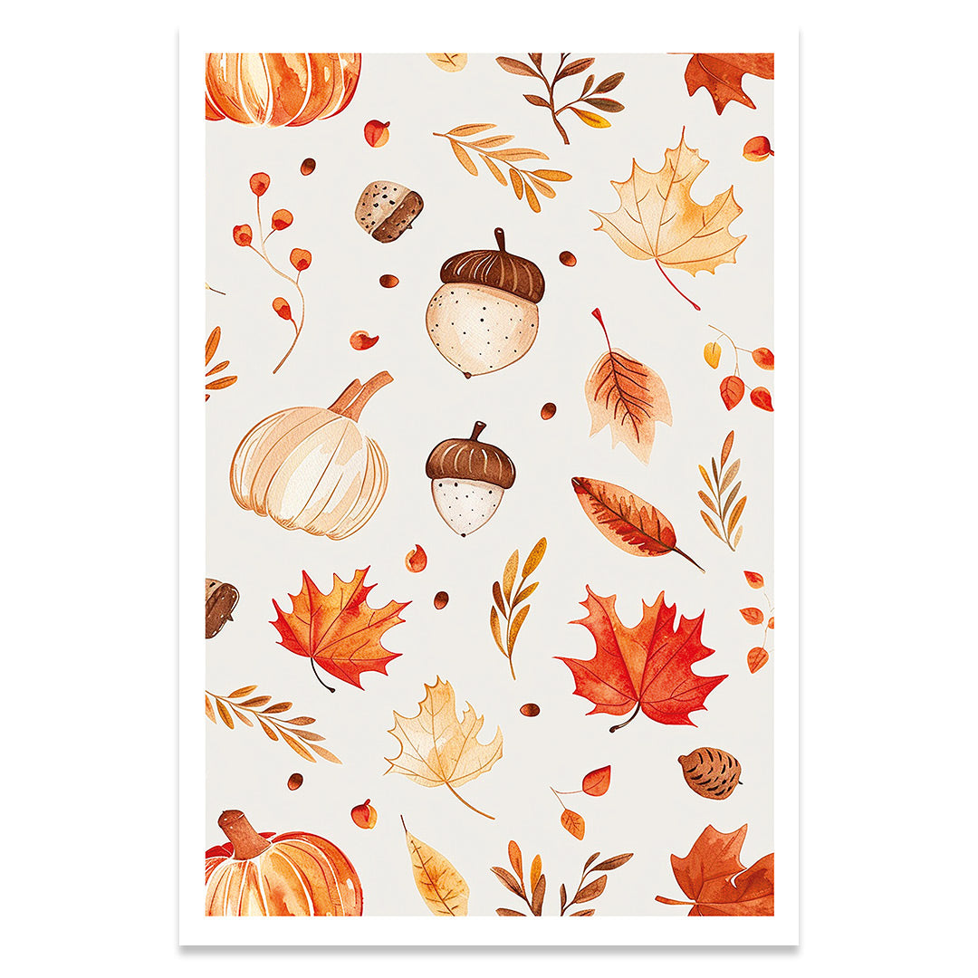 Automne pattern affiche