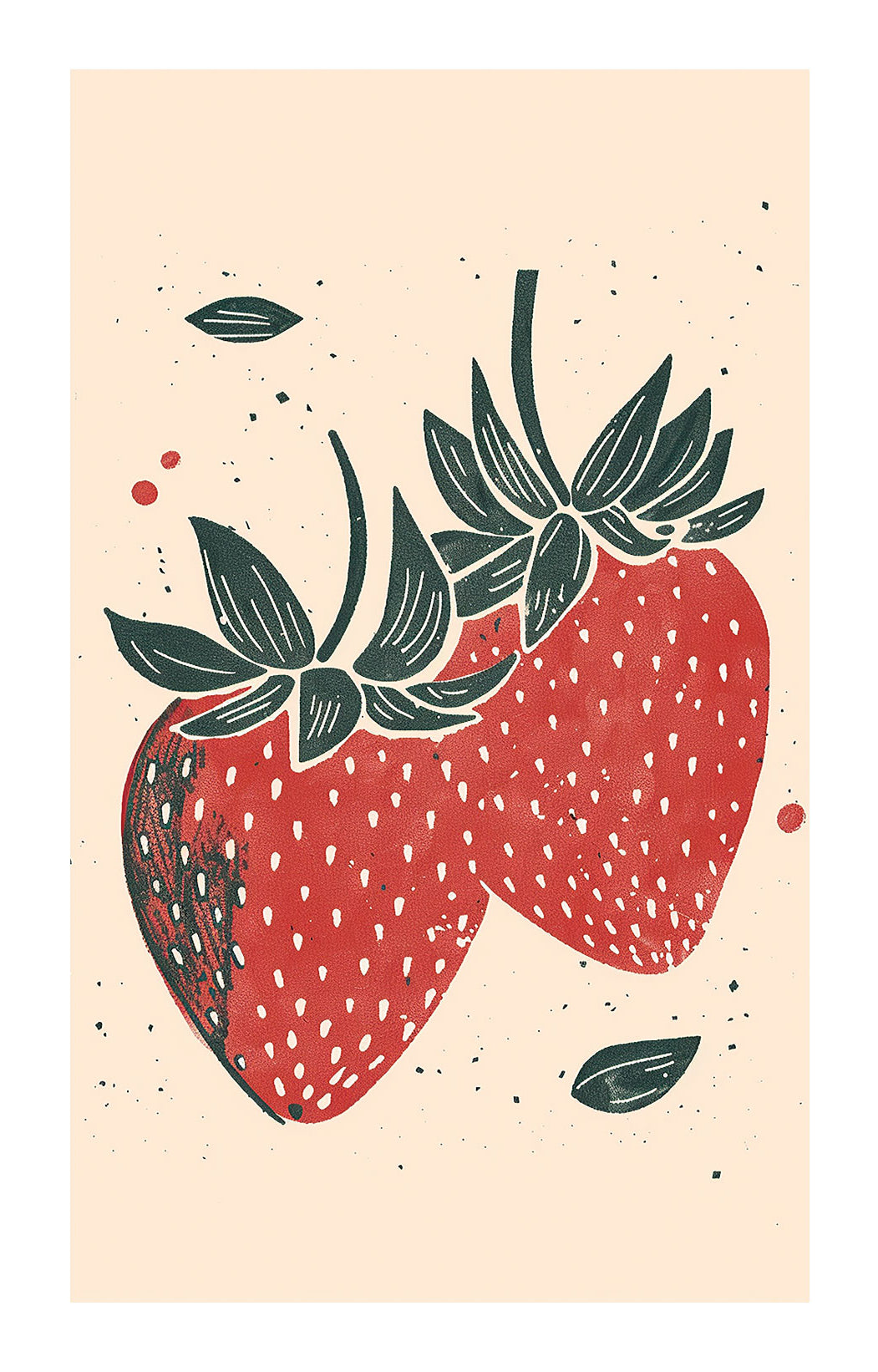 Duo de fraises affiche