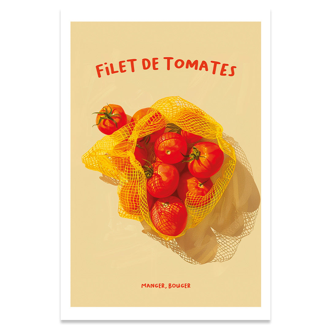 Filet de tomates affiche