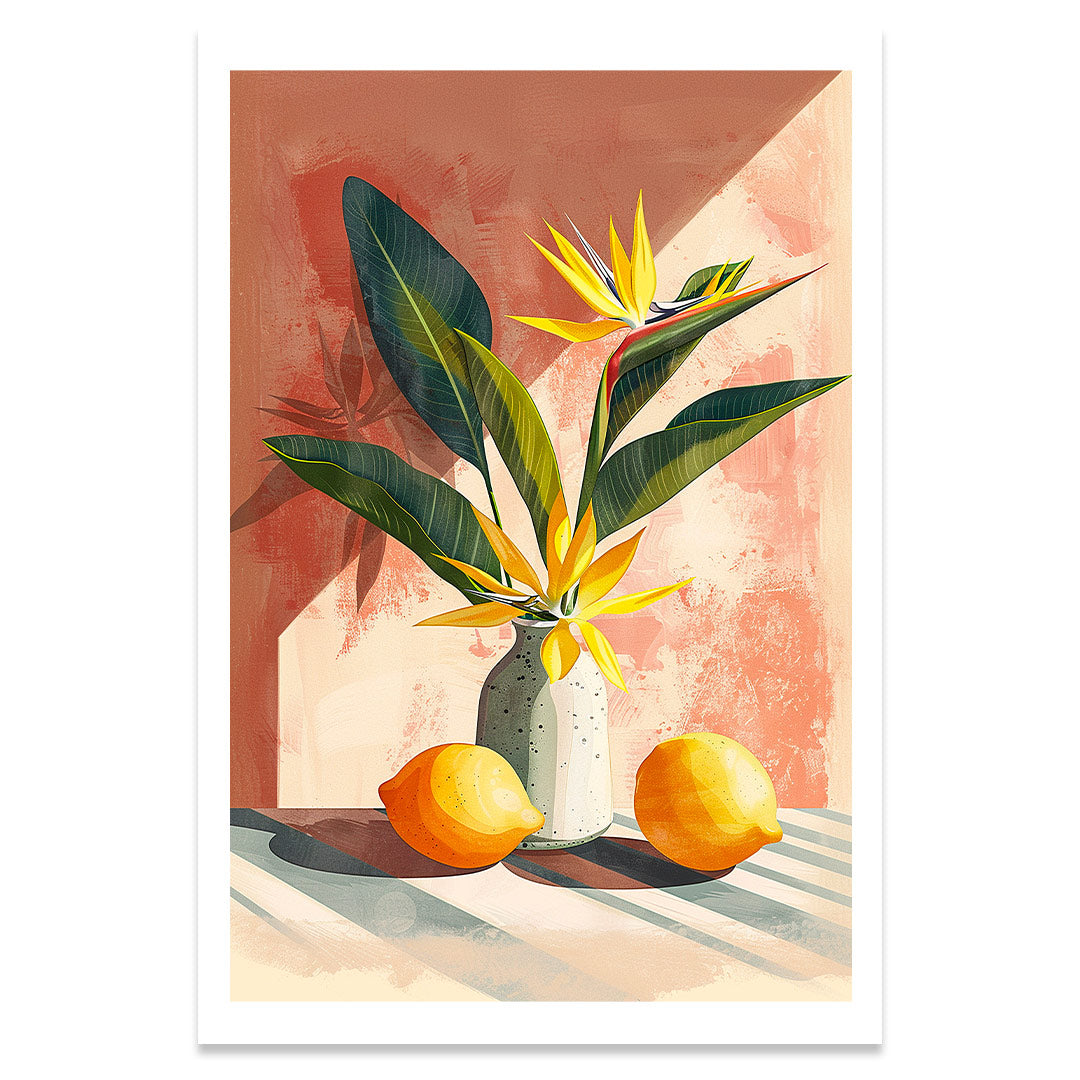 Fleur tropicale affiche