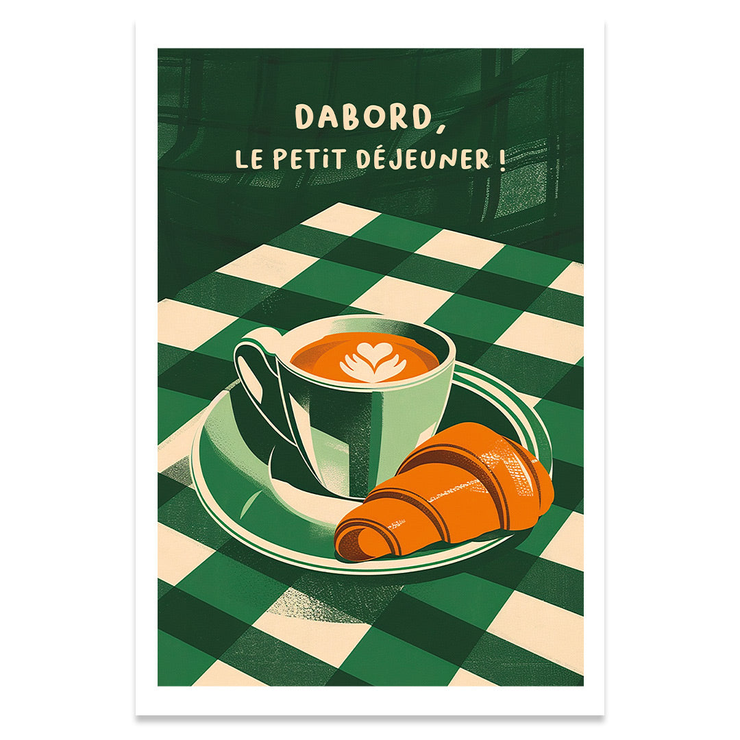 Petit déjeuner affiche