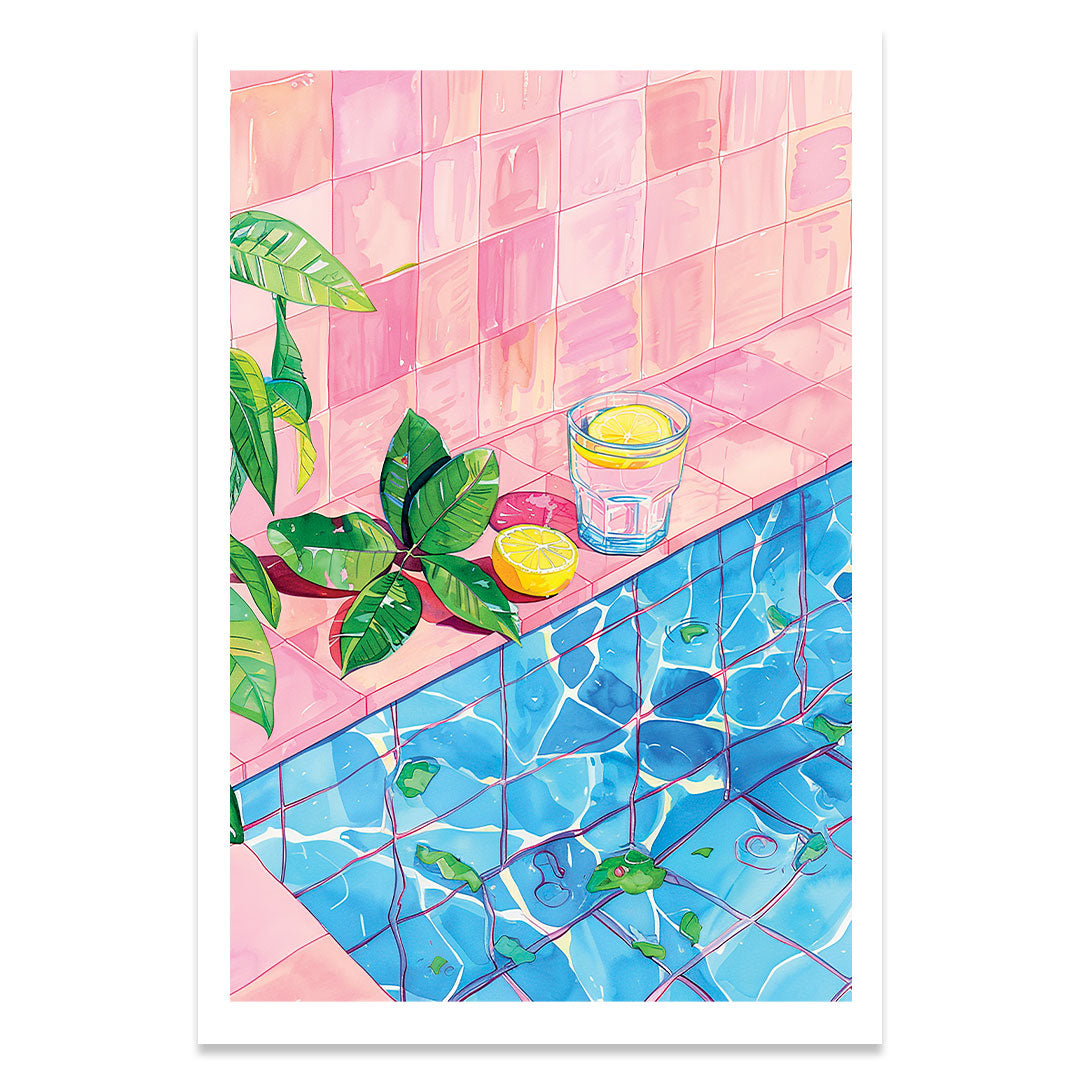 Piscine Exotique affiche