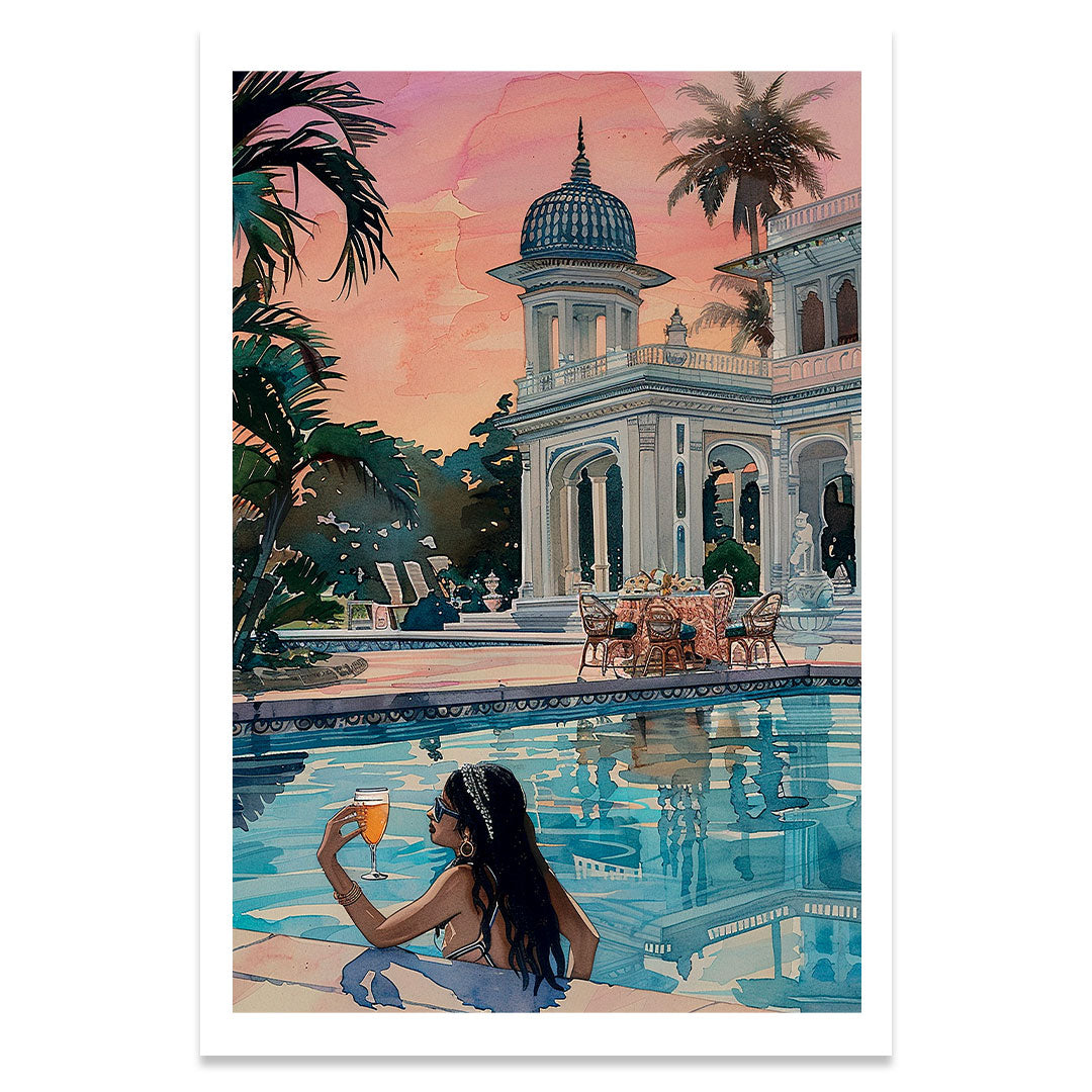 Piscine du palais affiche