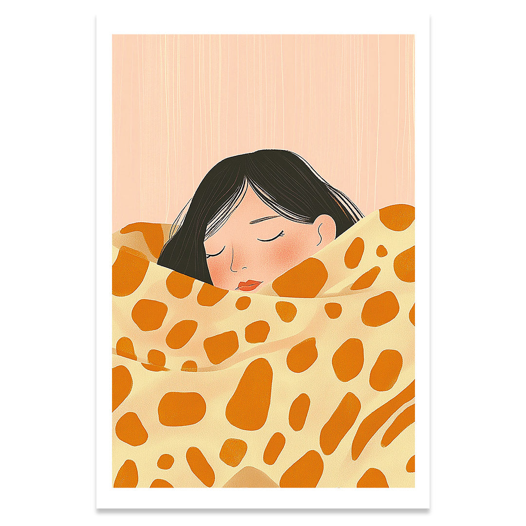 Sieste pastel affiche