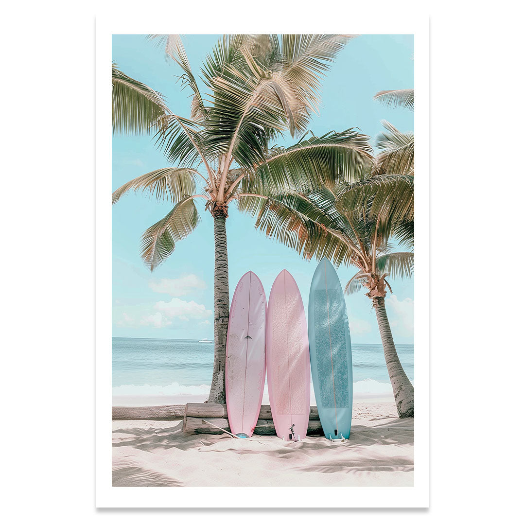 Surf et Palmiers affiche