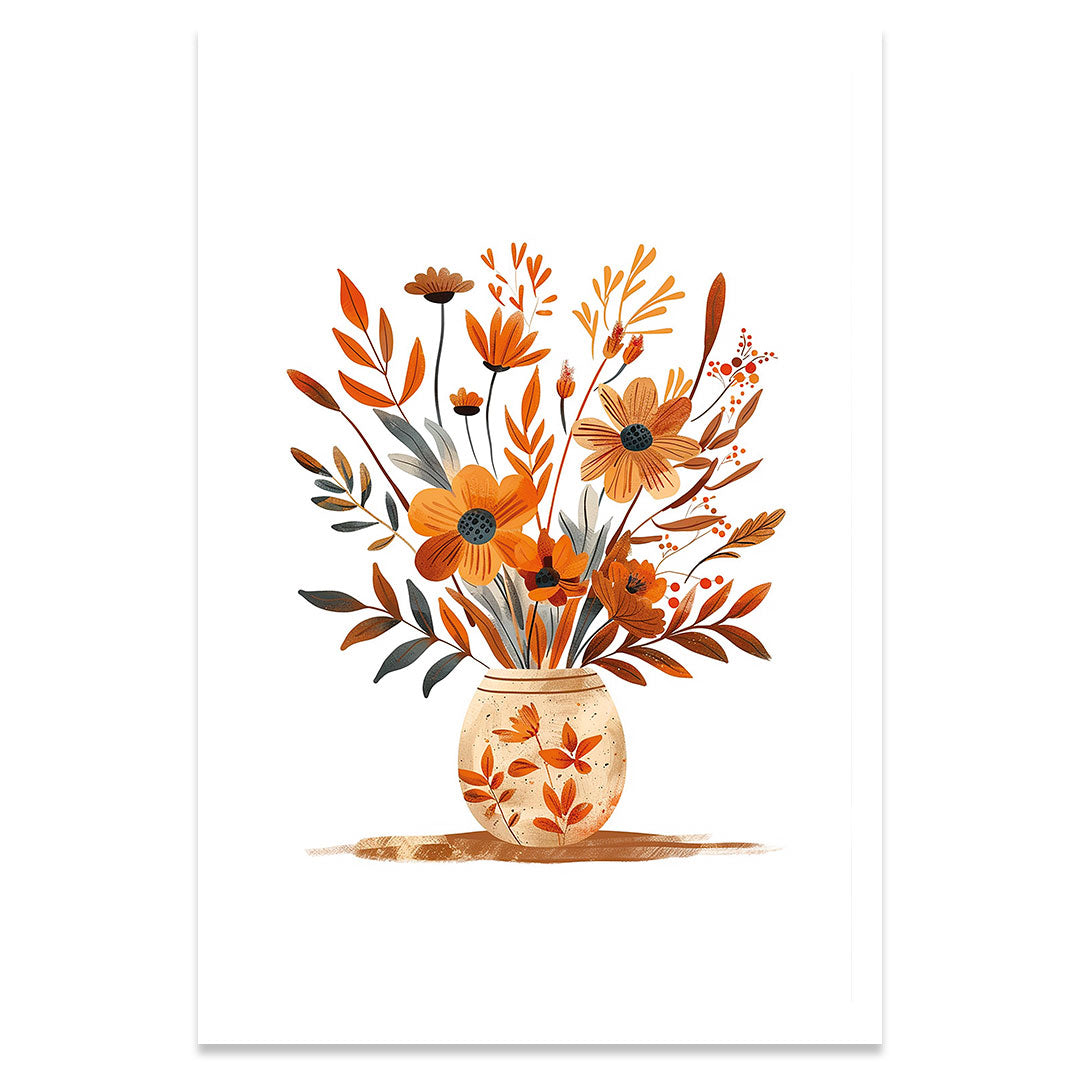 Vase d'automne affiche