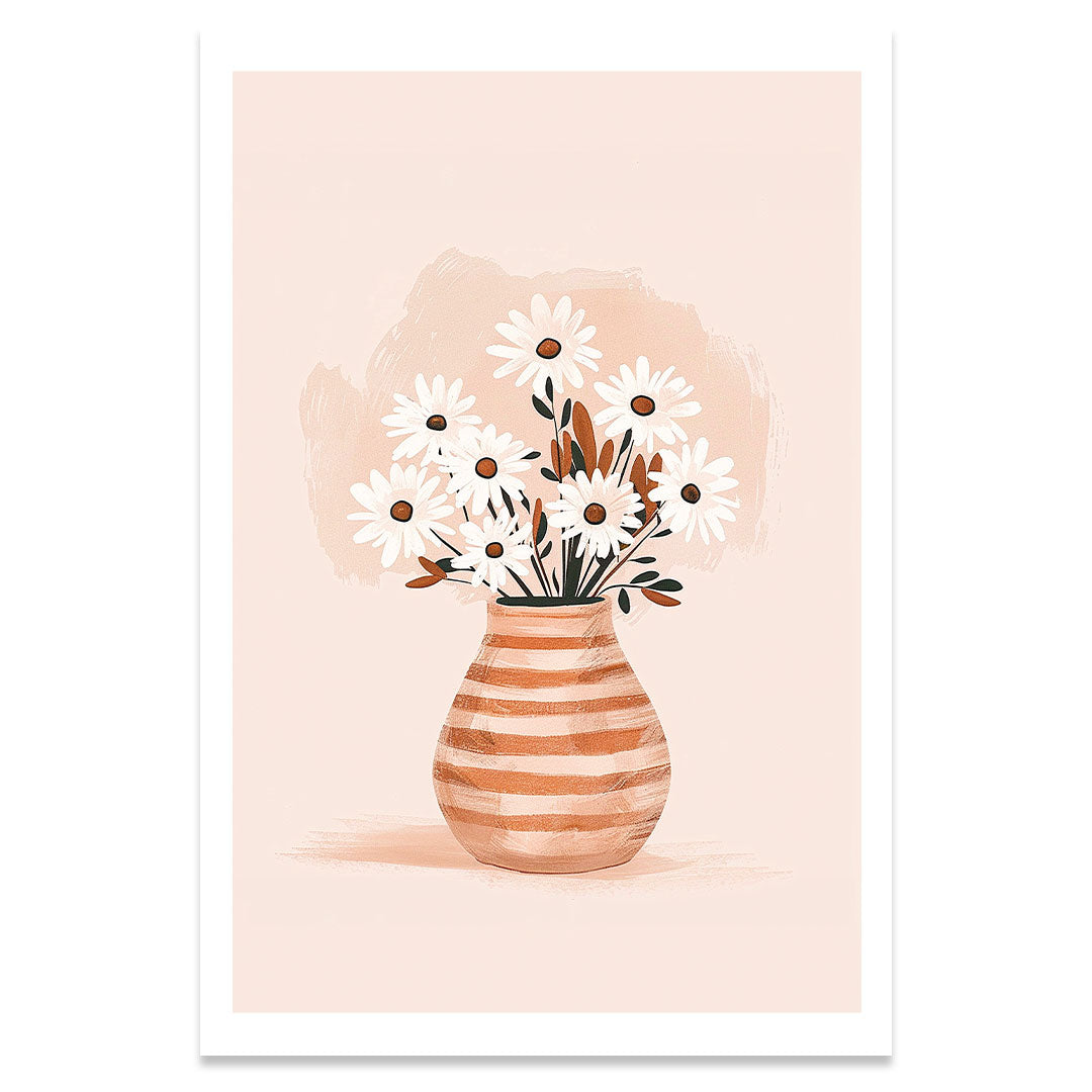 Vase pastel affiche