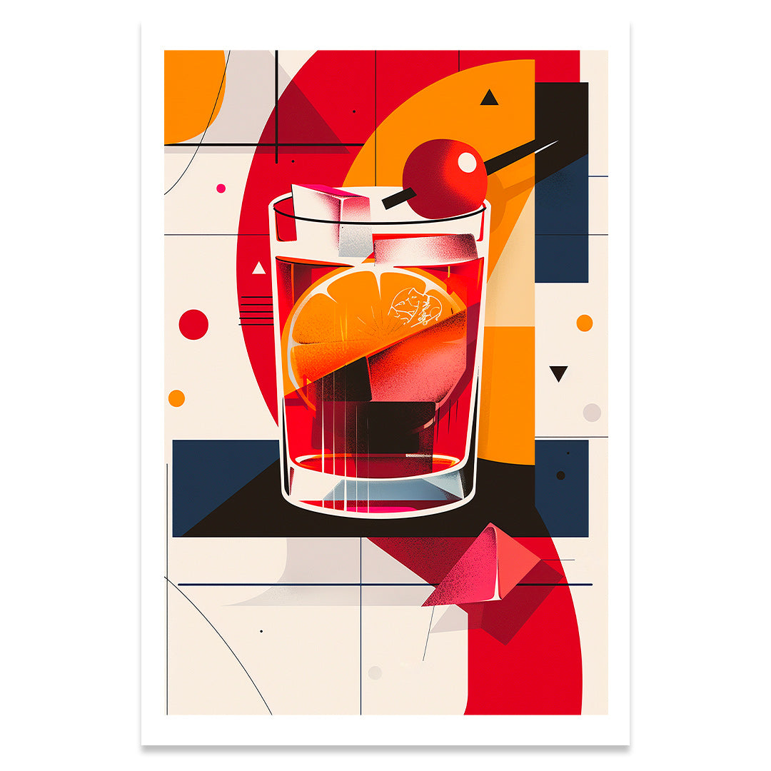 Cocktail orange affiche