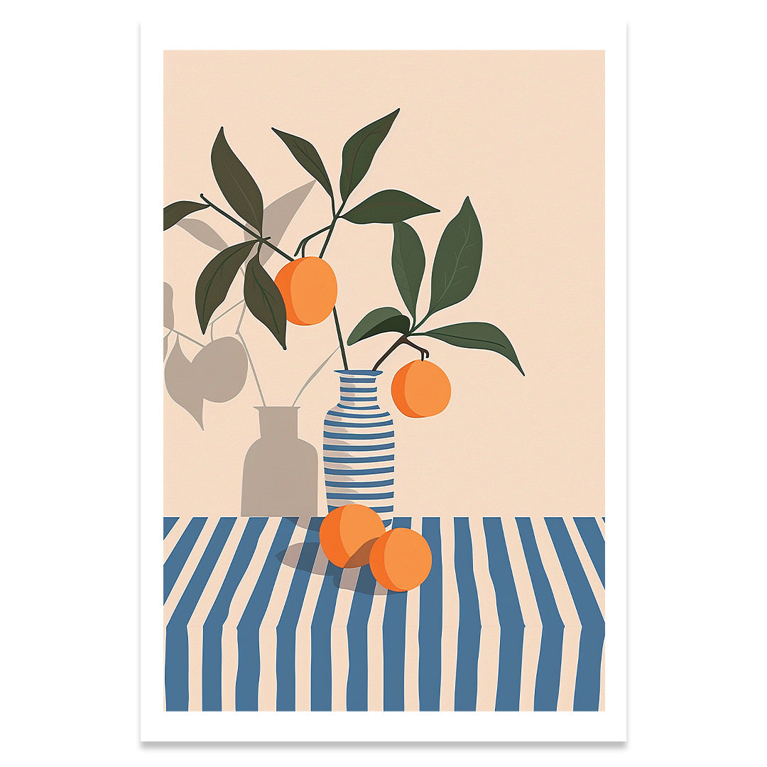 rayures orange AFFICHE